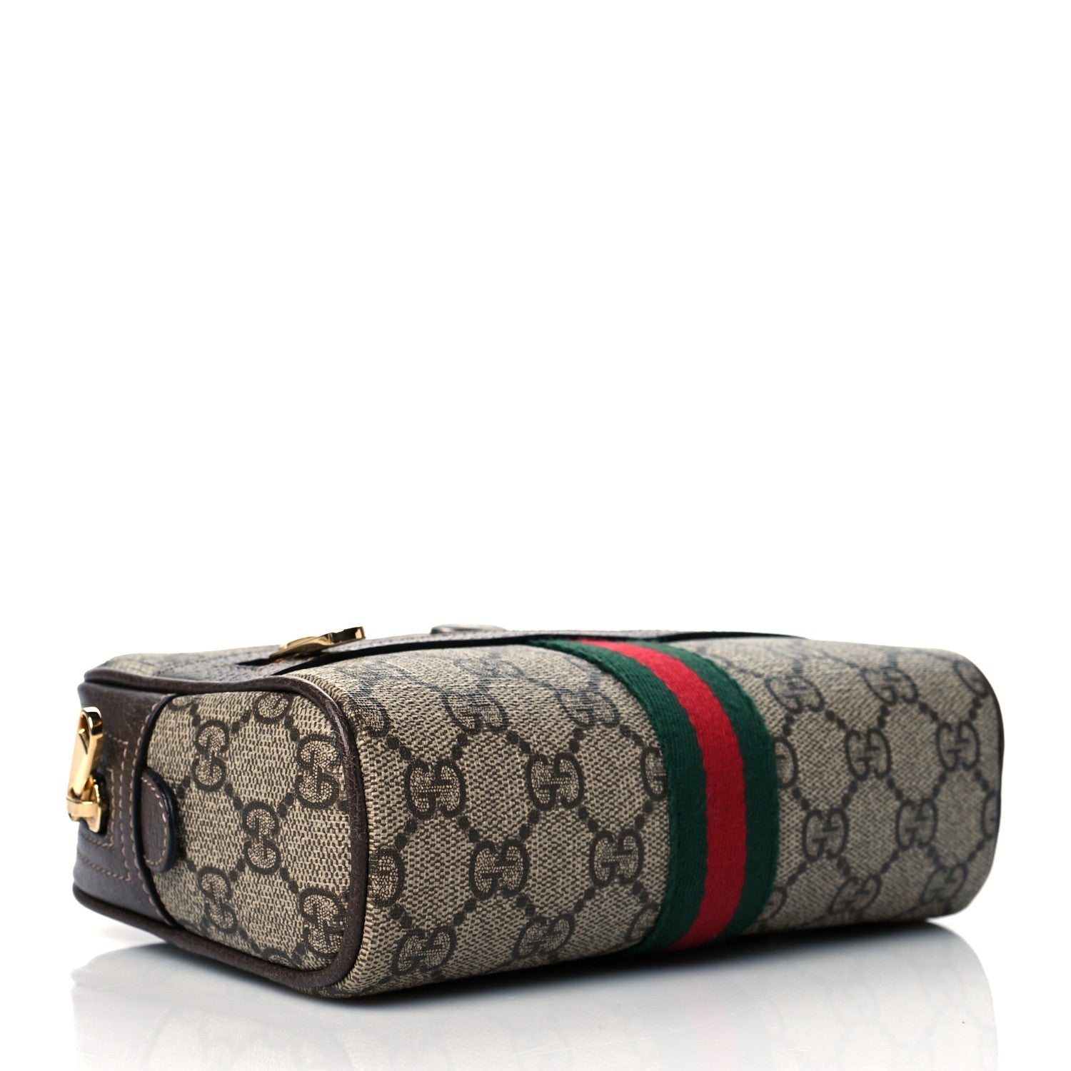 Gucci GG Supreme Monogram Web Small Ophidia Belt Bag 75 30 Dark Brown 4 of 10
