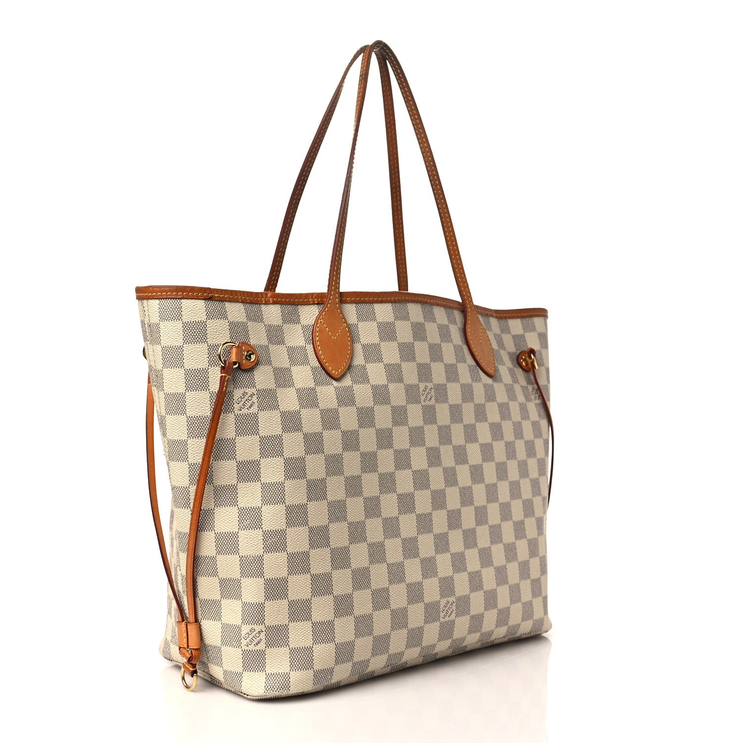 Louis Vuitton Damier Azur Neo Neverfull MM Rose Ballerine 4 of 9
