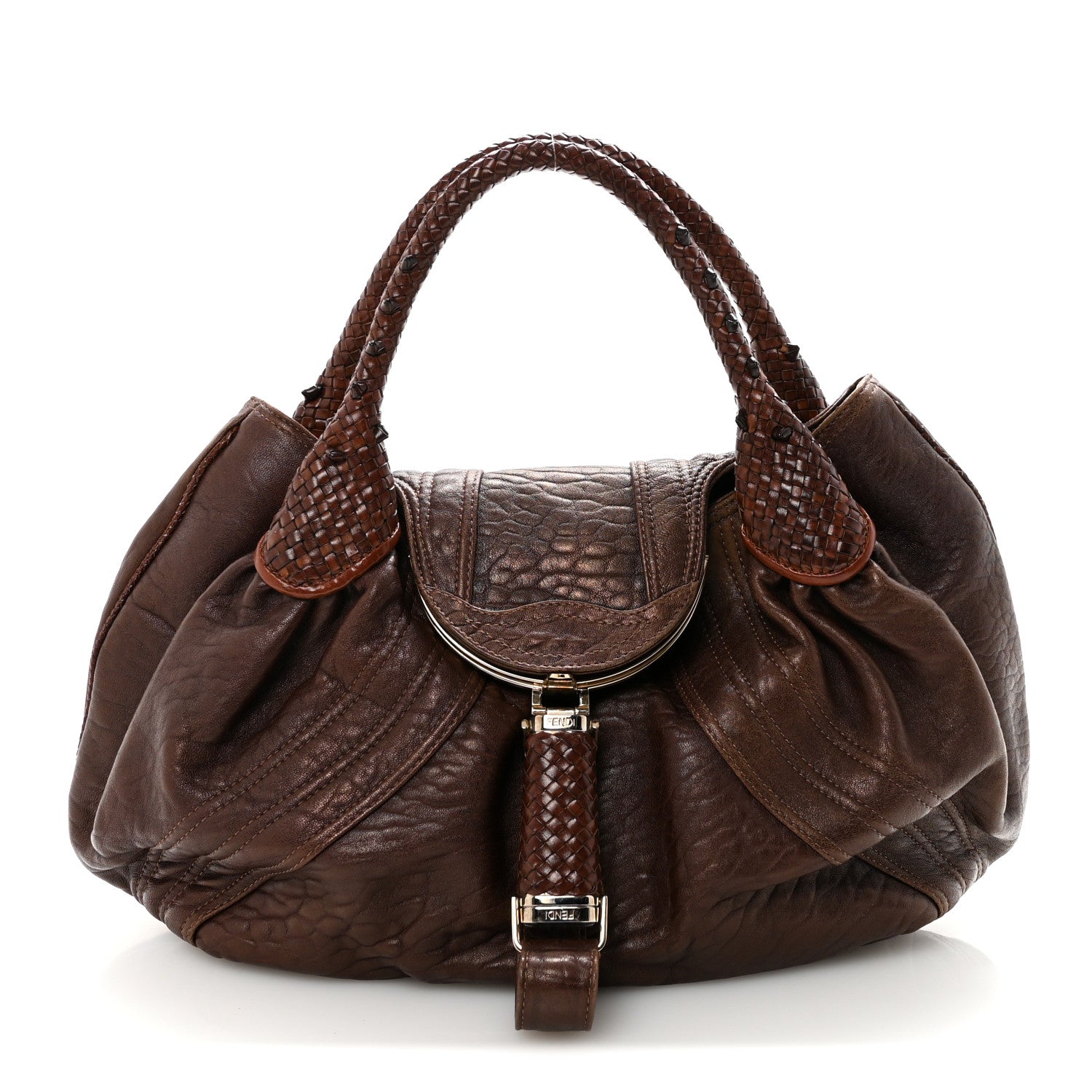 Fendi Nappa Nuvolata Spy Cognac 1 of 10