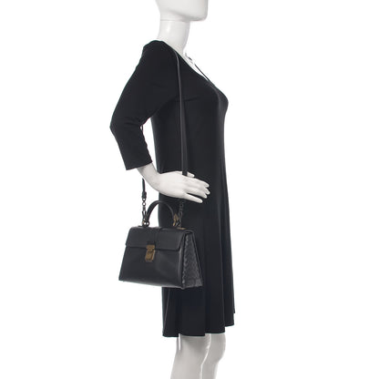 Bottega Veneta Nappa Small Piazza Bag Black 2 of 13
