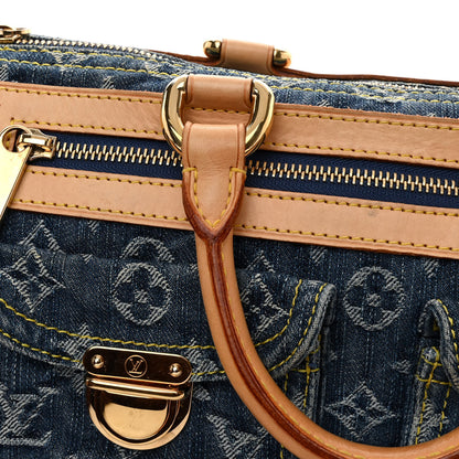 Louis Vuitton Monogram Denim Neo Speedy Blue 12 of 14