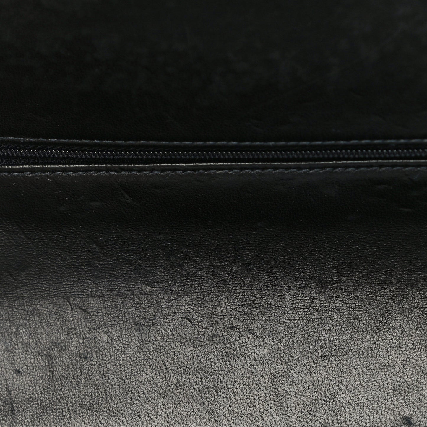 Patent Quilted Medium Double Flap Black