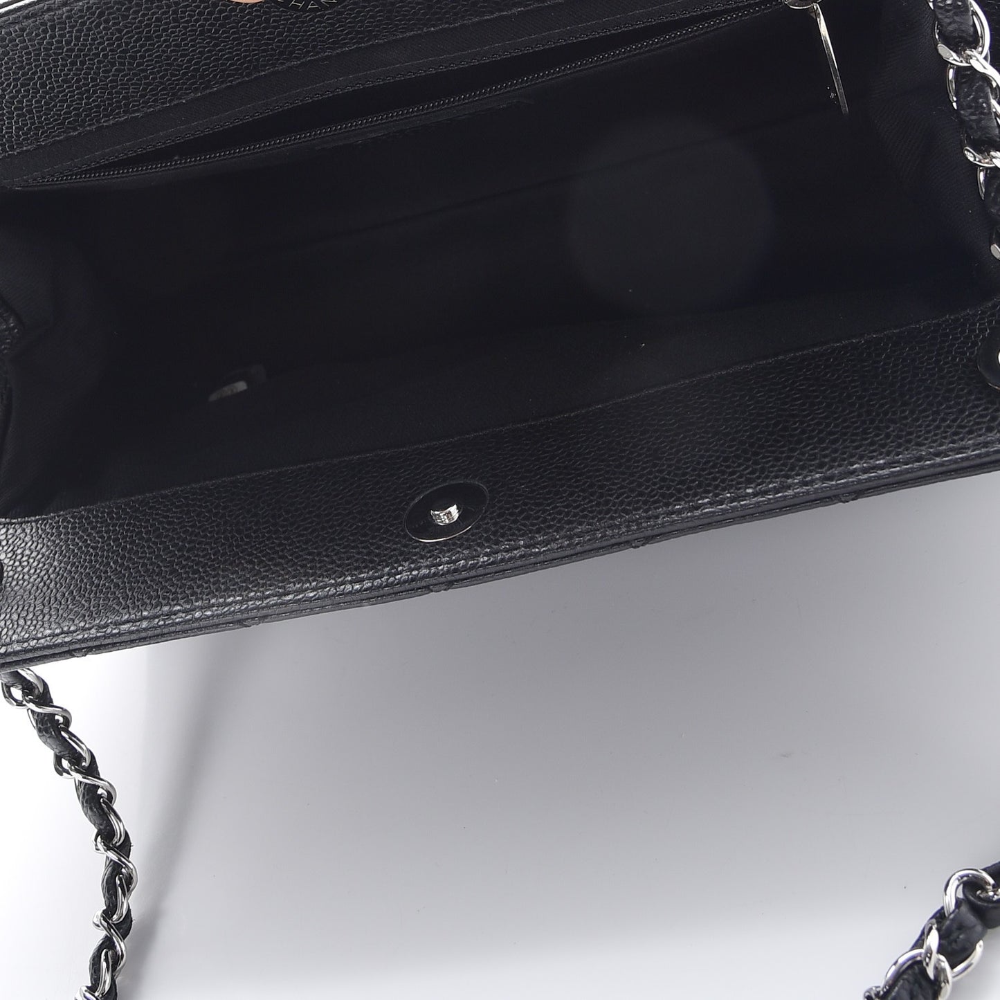 Caviar Quilted Timeless CC Shopping Tote Black