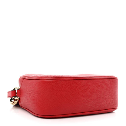 Gucci Pebbled Calfskin Small Soho Disco Bag Vibrant Red 4 of 10