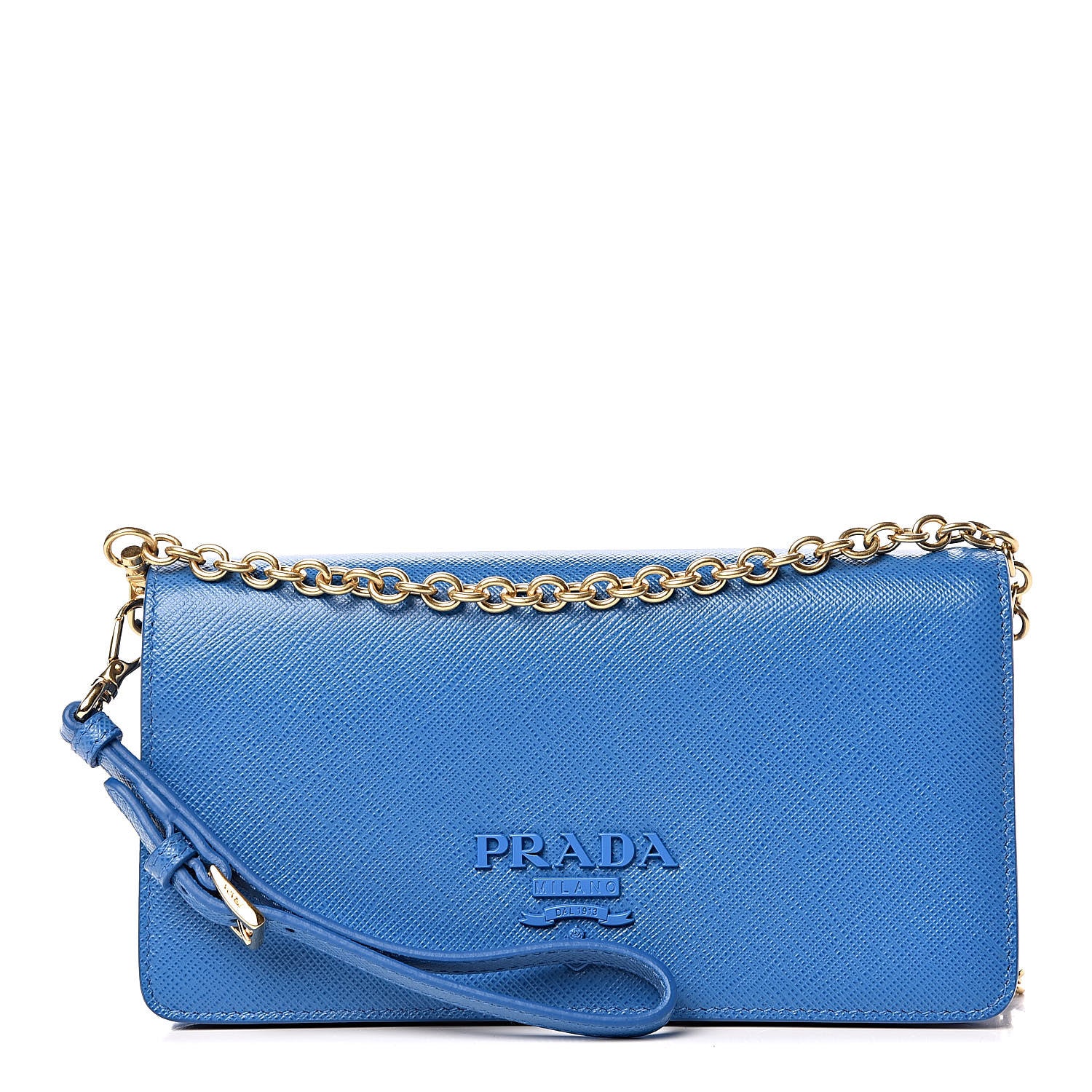 Prada Saffiano Shine Monochrome Chain Wallet Marea 1 of 10