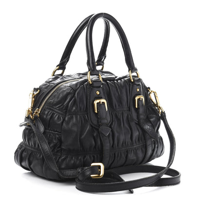 Prada Nappa Gaufre Tote Black 3 of 10