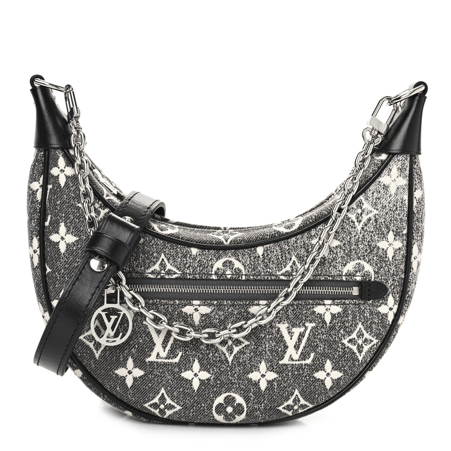 Louis Vuitton Monogram Jacquard Denim Loop Black 1 of 8
