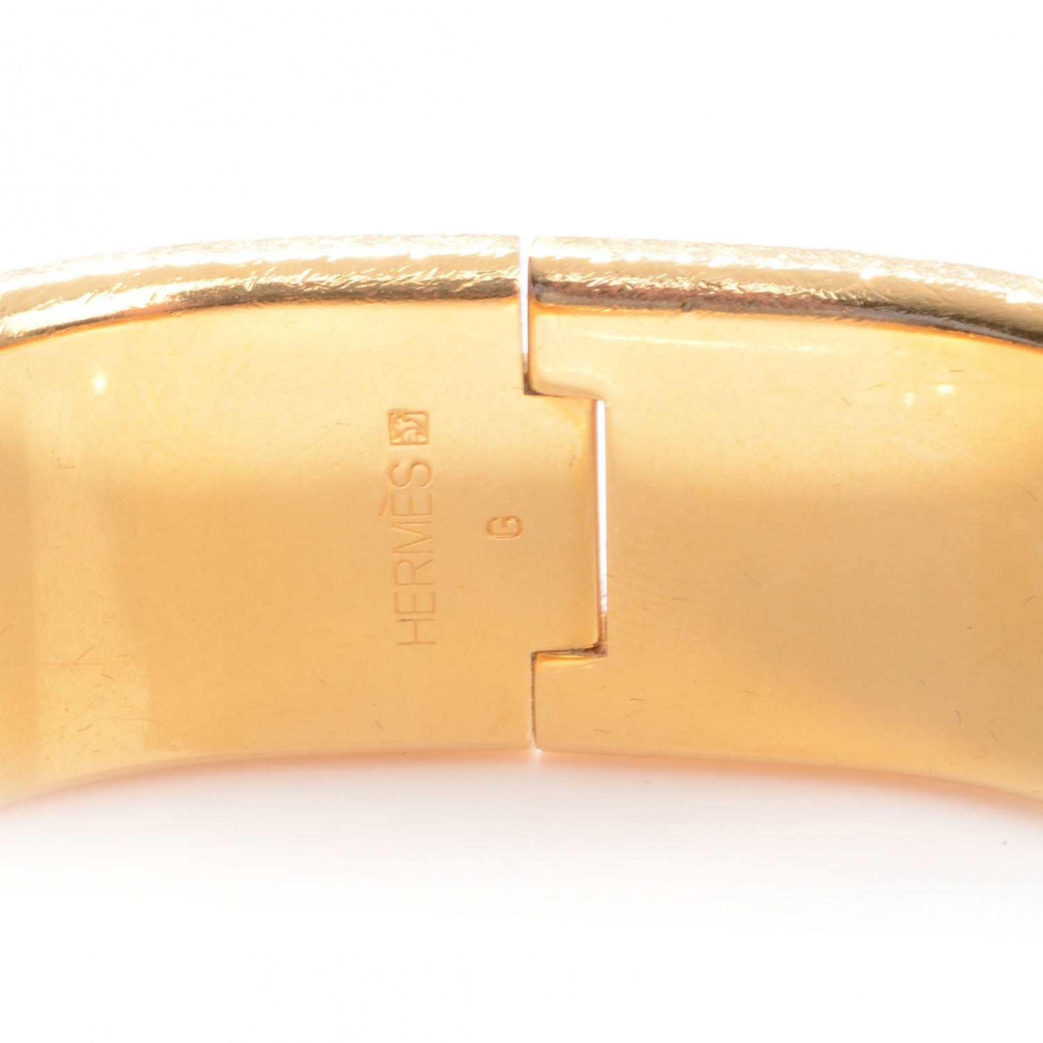 Hermes Enamel Clic Clac H Bracelet Wide GM Bleu 6 of 7