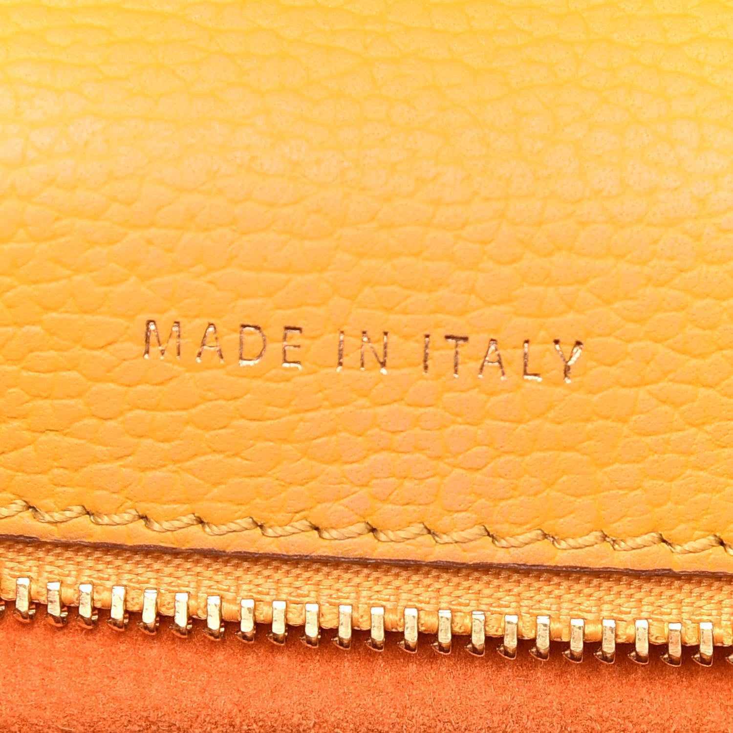 MCM Grained Calfskin Small Patricia Satchel Golden Mango 7 of 9