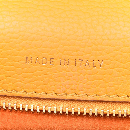 MCM Grained Calfskin Small Patricia Satchel Golden Mango 7 of 9