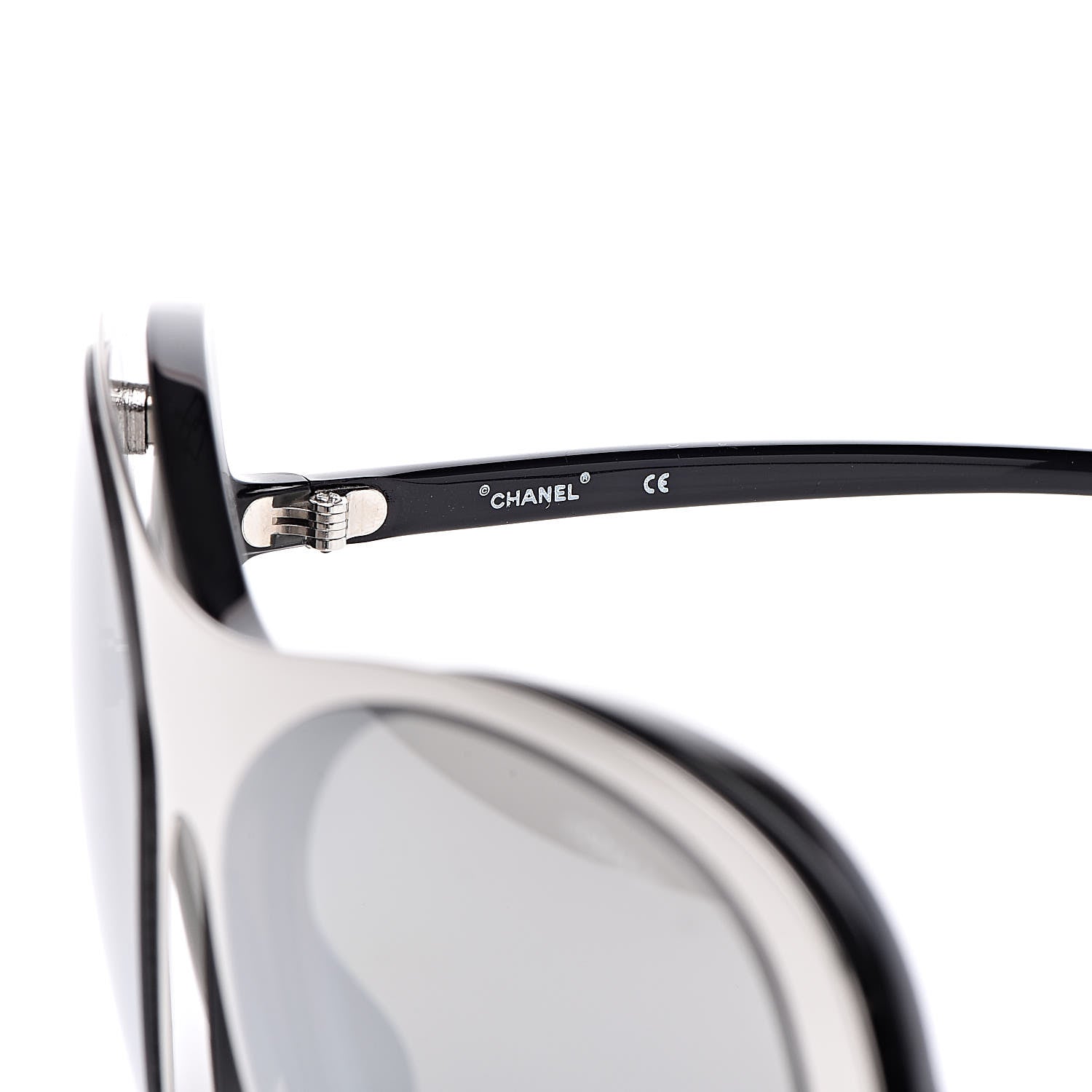 Chanel Clip On Sunglasses 71232 Black Grey 9 of 11