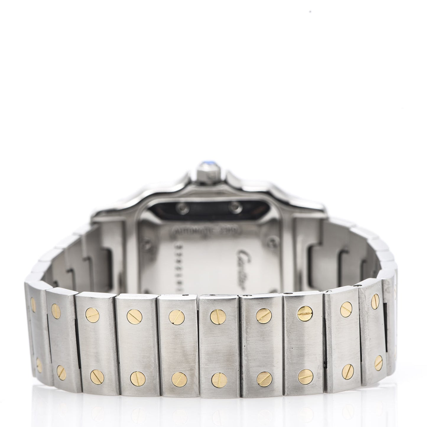 Stainless Steel 18K Yellow Gold 29mm Santos De Cartier Galbee Automatic Watch