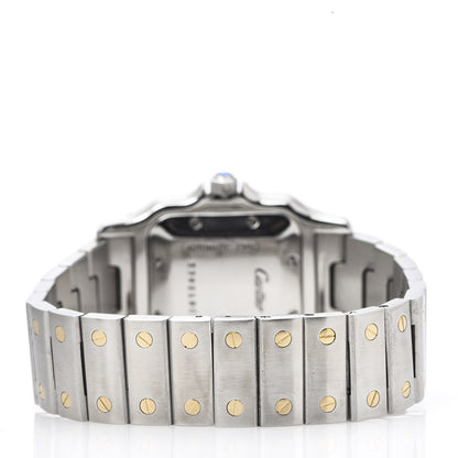 Cartier Stainless Steel 18K Yellow Gold 29mm Santos De Cartier Galbee Automatic Watch 4 of 7