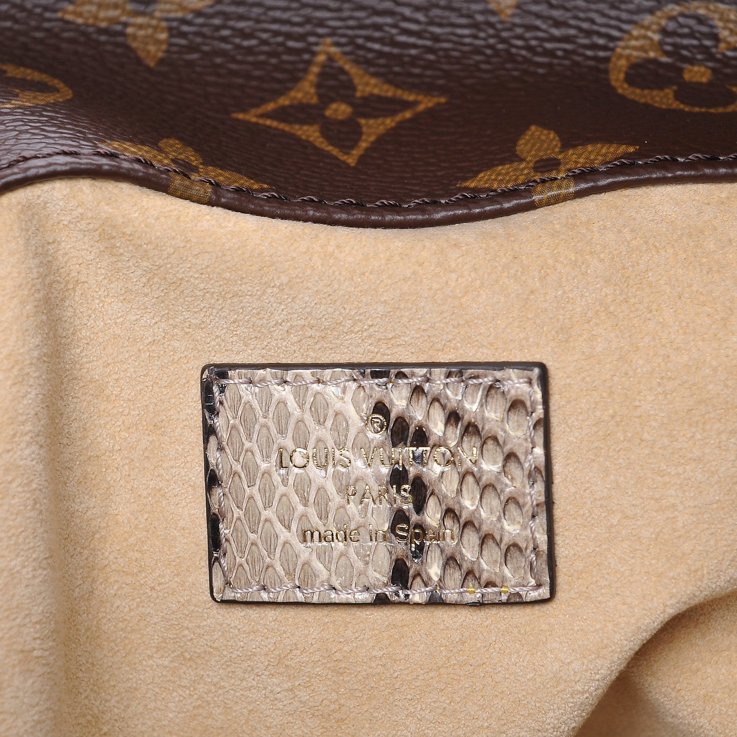 Louis Vuitton Snakeskin Monogram Artsy MM 6 of 7