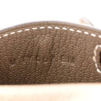 Hermes Tadelakt Mini Kelly Twilly Bag Charm Etoupe 5 of 6