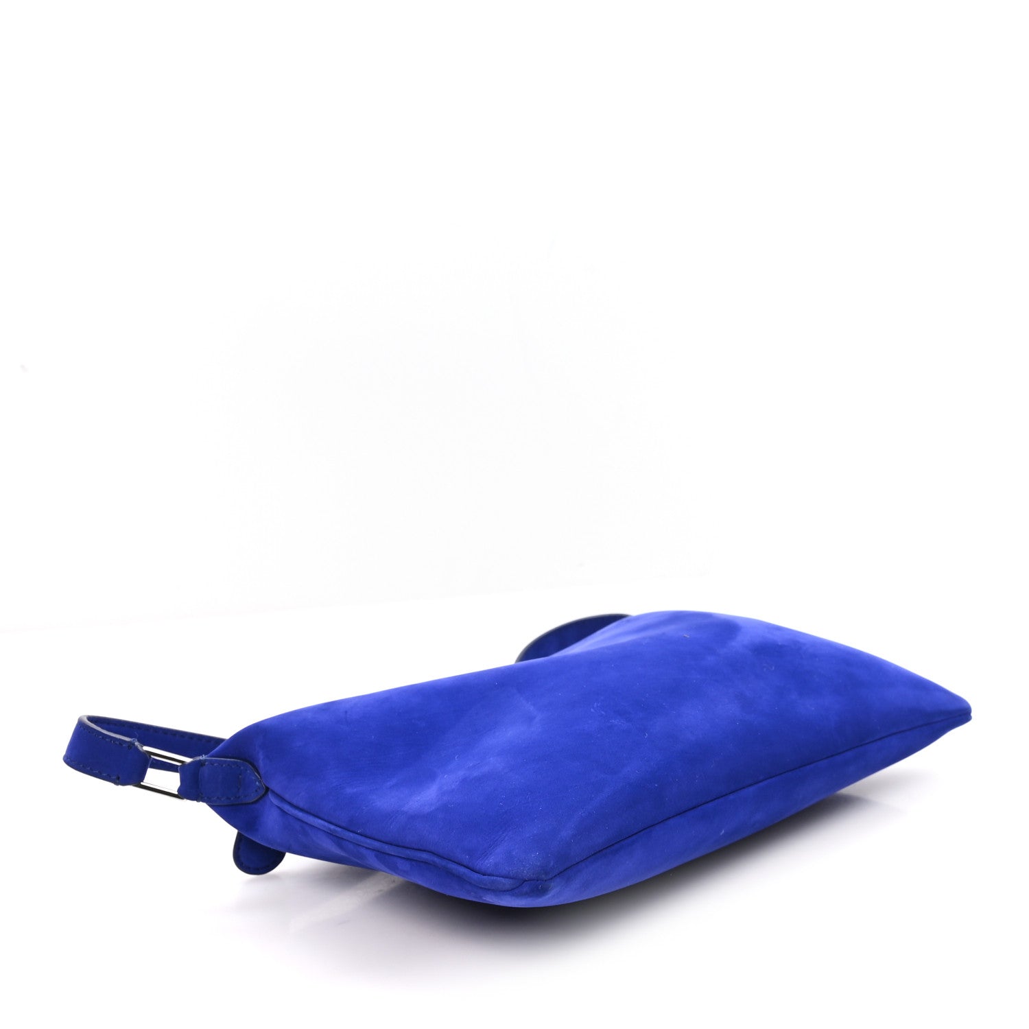 The Row Nubuck Small Morgan Shoulder Bag Cobalt 4 of 10