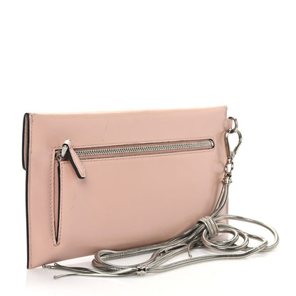 Prada Spazzolato Logo Wristlet Pesca 3 of 7