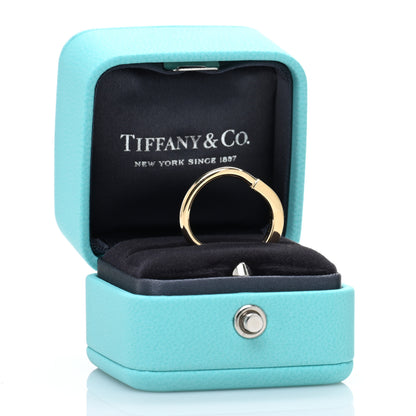 Tiffany 18K Yellow Gold Lock Ring 50 5.5 6 of 6