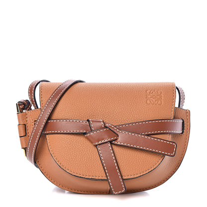 Loewe Grained Calfskin Mini Gate Crossbody Bag Caramel Pecan 1 of 9