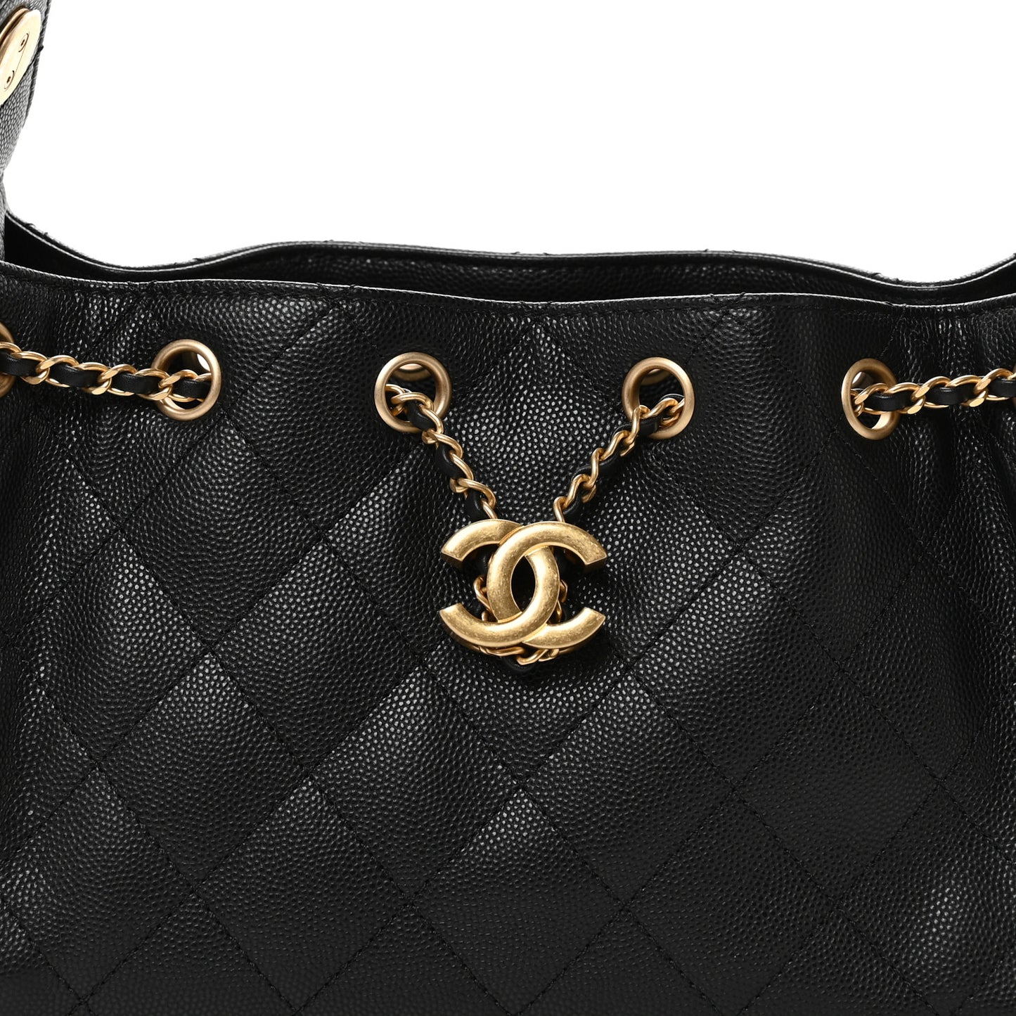 Caviar Quilted Mini Chanel 25 Handbag Black