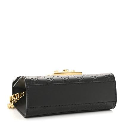 Gucci Guccissima Small Padlock Shoulder Bag Black 4 of 12