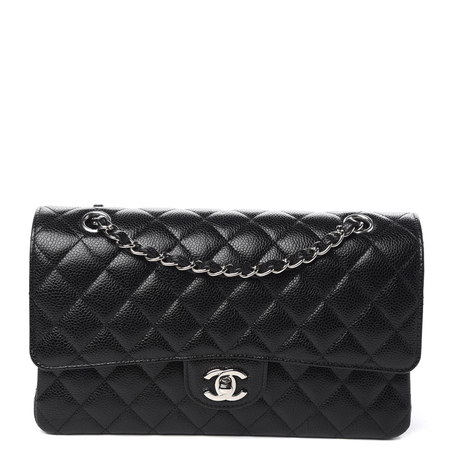 Chanel Caviar Quilted Medium Double Flap Black 1 of 10