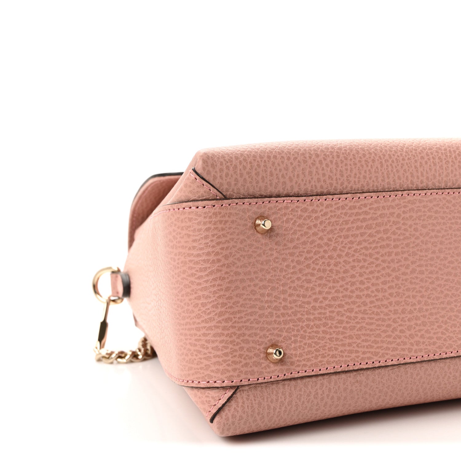 Gucci Dollar Calfskin Interlocking G Top Handle Shoulder Bag Soft Pink 9 of 9