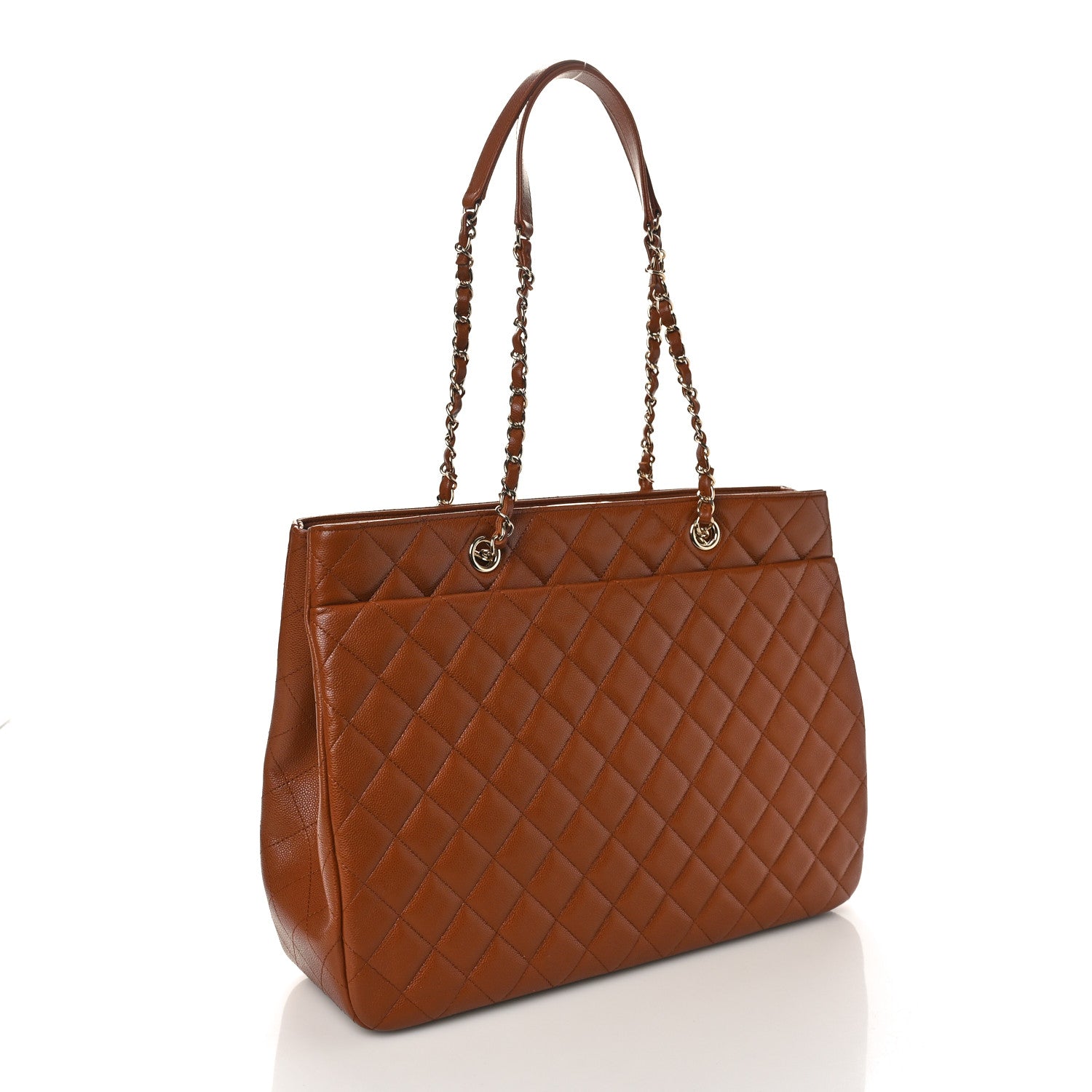 Chanel Caviar Quilted Large Classic Shopping Tote Brown 2 of 10