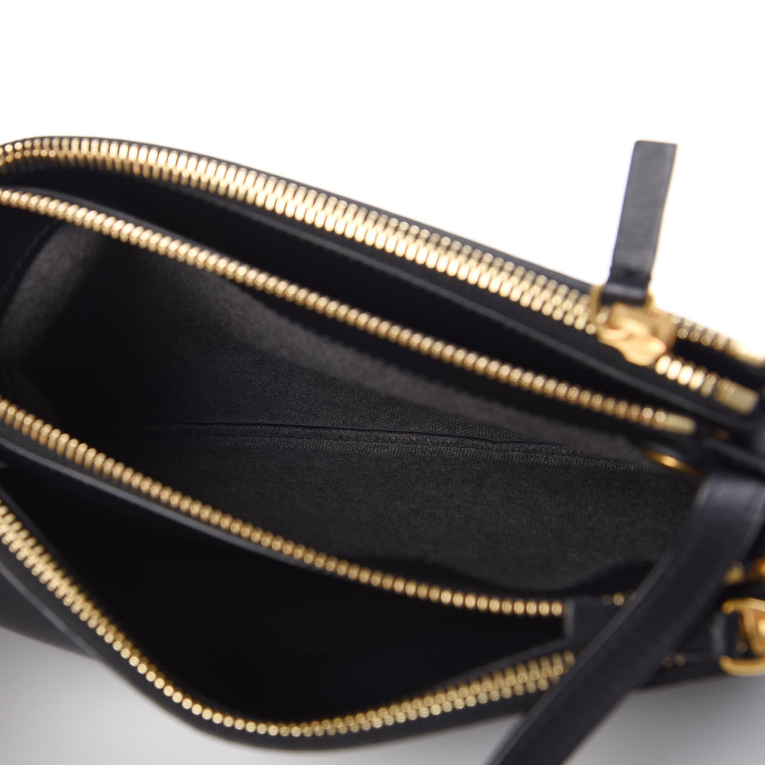 Celine Lambskin Large Trio Crossbody Bag Navy Blue 7 of 9