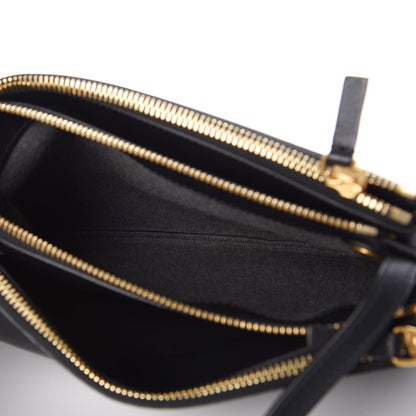 Celine Lambskin Large Trio Crossbody Bag Navy Blue 7 of 9