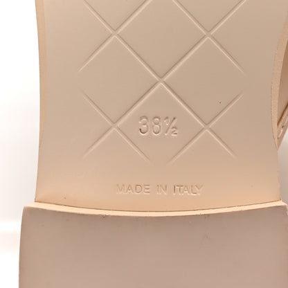 Chanel Lambskin Quilted CC Turnlock Mules 38.5 Light Beige 7 of 10