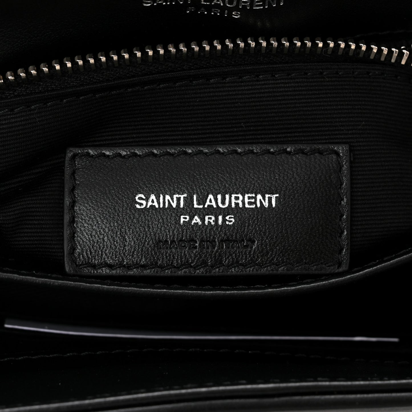 Calfskin Y Quilted Monogram Toy Loulou Crossbody Bag Black