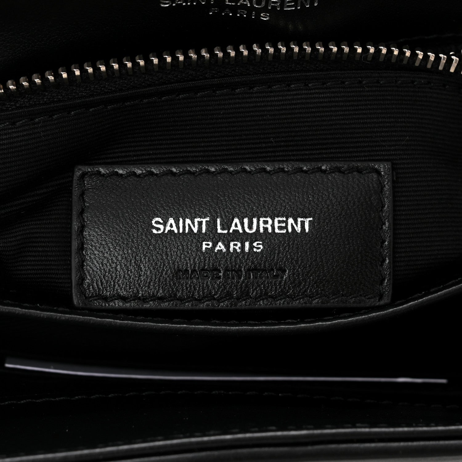 Saint Laurent Calfskin Y Quilted Monogram Toy Loulou Crossbody Bag Black 6 of 10