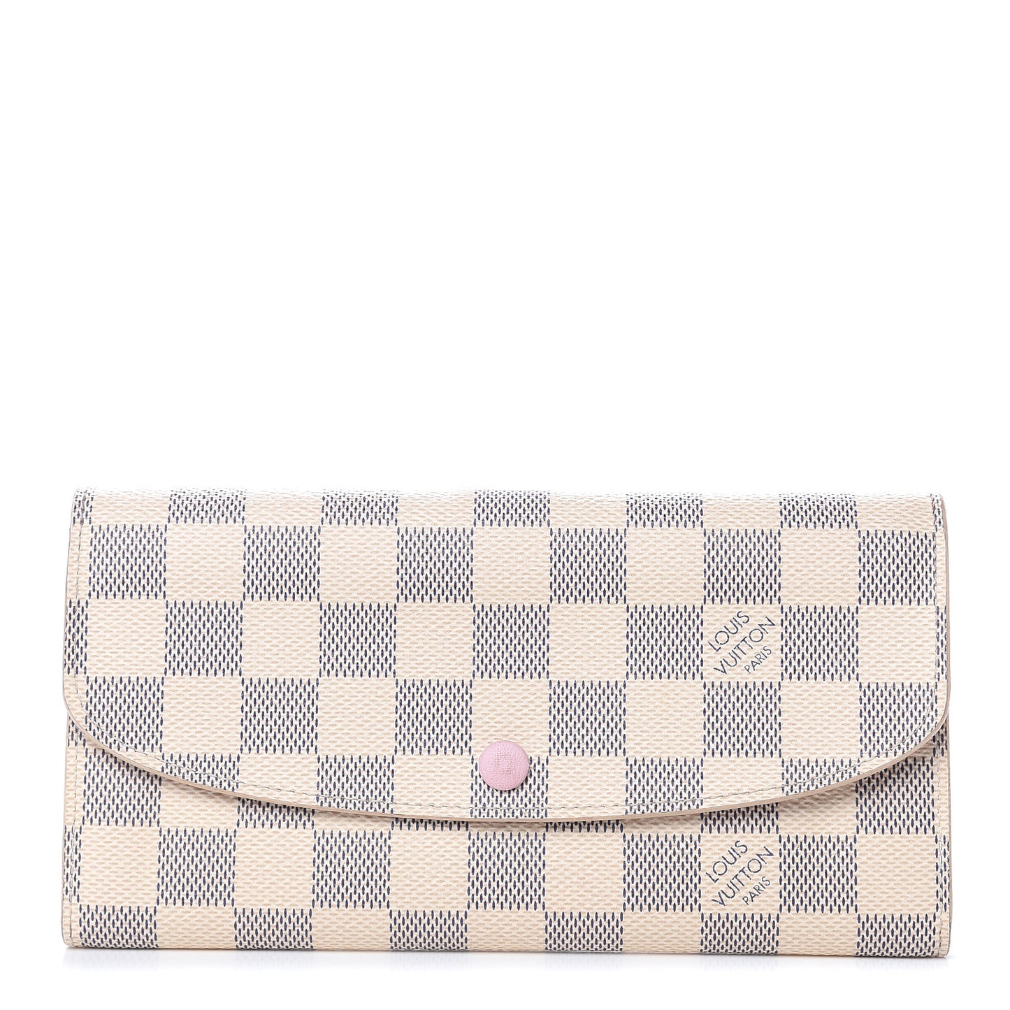 Damier Azur Emilie Wallet Rose Ballerine