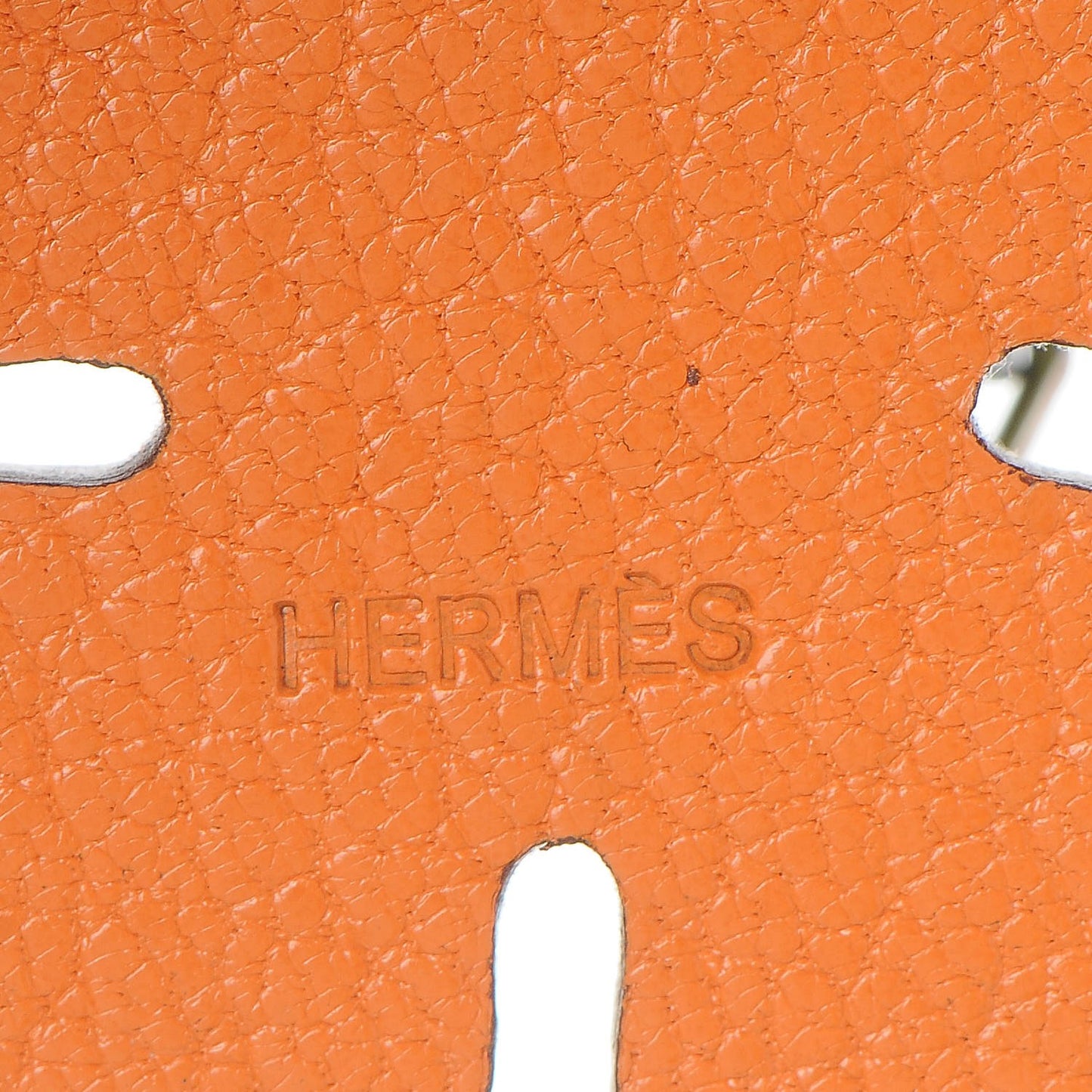 Chevre Mysore Lucky Clover Key Chain Bag Charm Vert Anis Orange