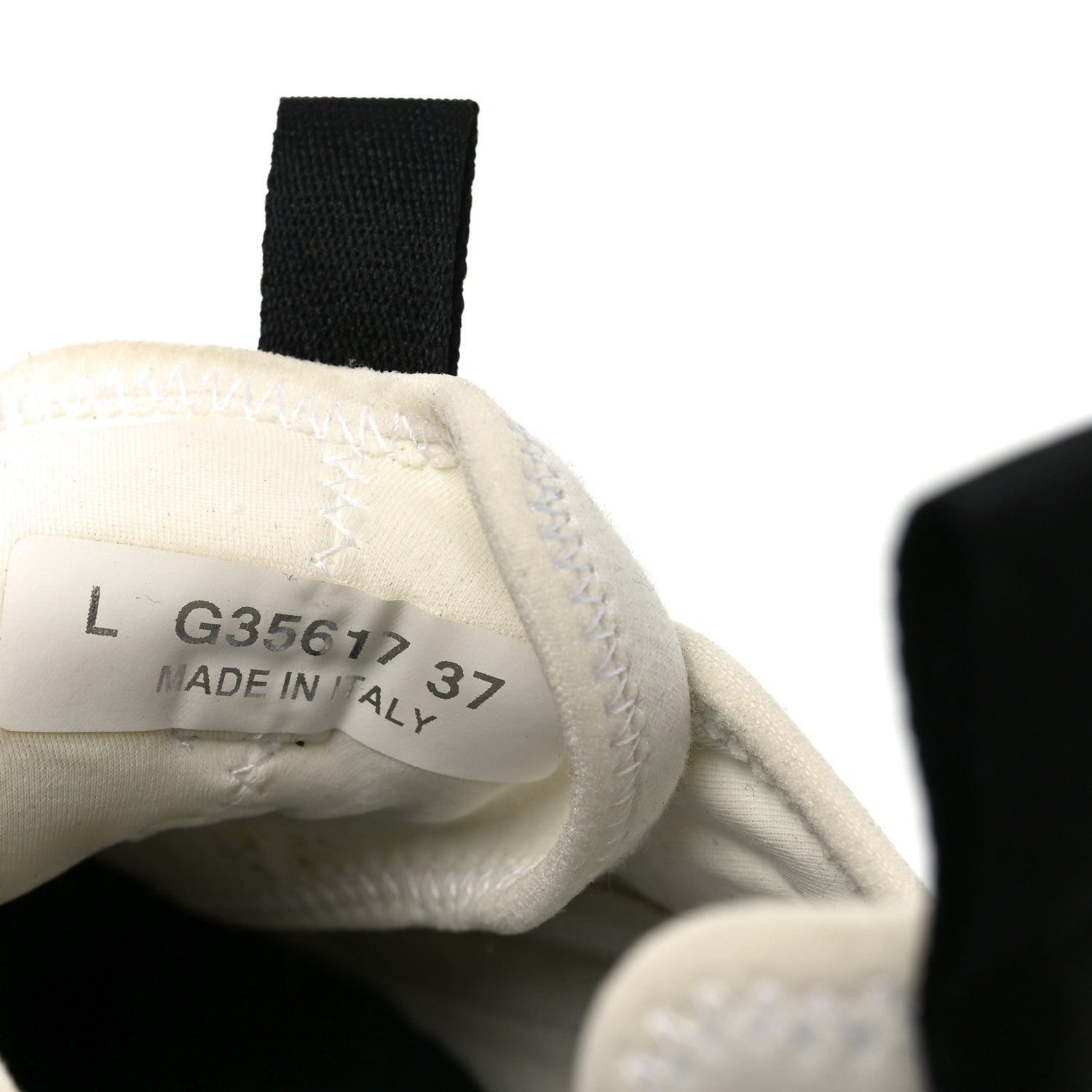Chanel Velvet Calfskin Mixed Fibers CC Sneakers 37 Ivory Black 9 of 9
