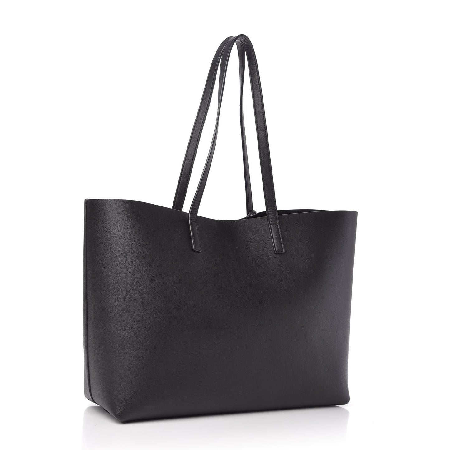 Calfskin Large Shopping Tote Black