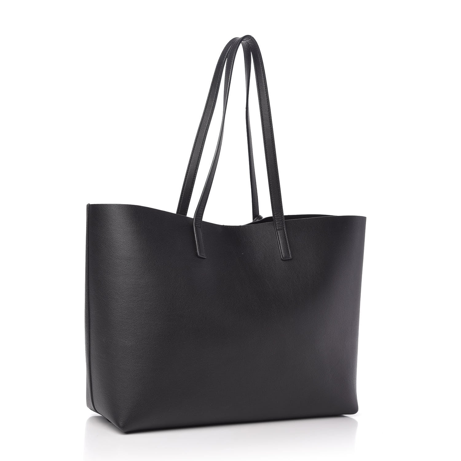 Saint Laurent Calfskin Large Shopping Tote Black 3 of 9