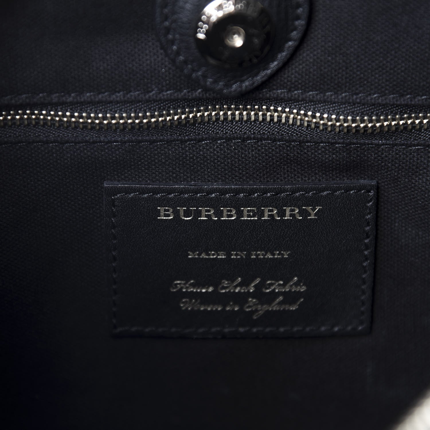 Burberry Calf Hair Leopard Print House Check Medium Banner Tote Black 10 of 13