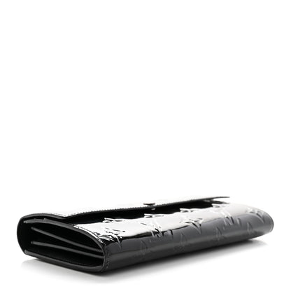 Louis Vuitton Vernis Sarah Wallet Black 4 of 13