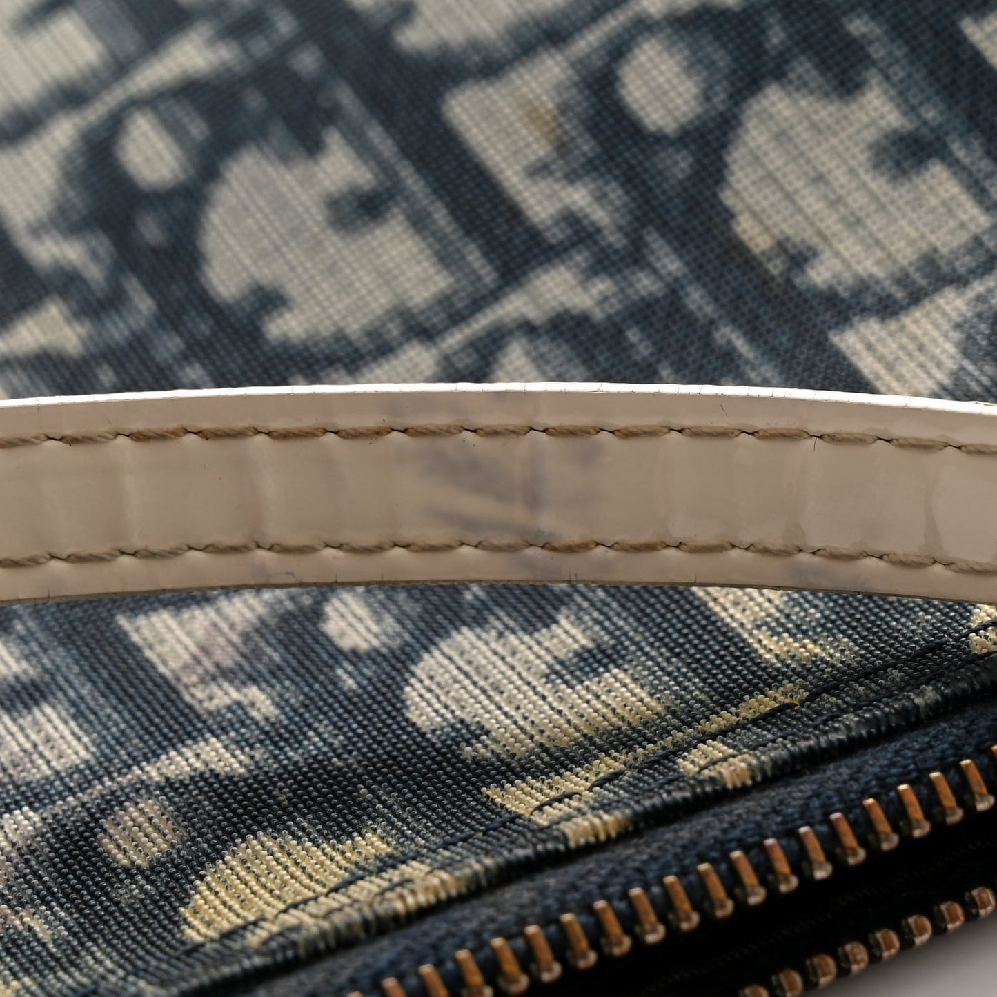 Monogram Mini Saddle Pochette White Blue