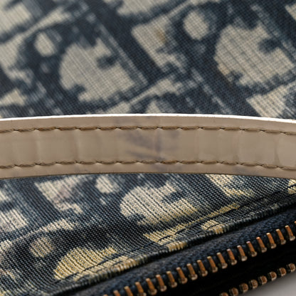 Christian Dior Monogram Mini Saddle Pochette White Blue 18 of 19