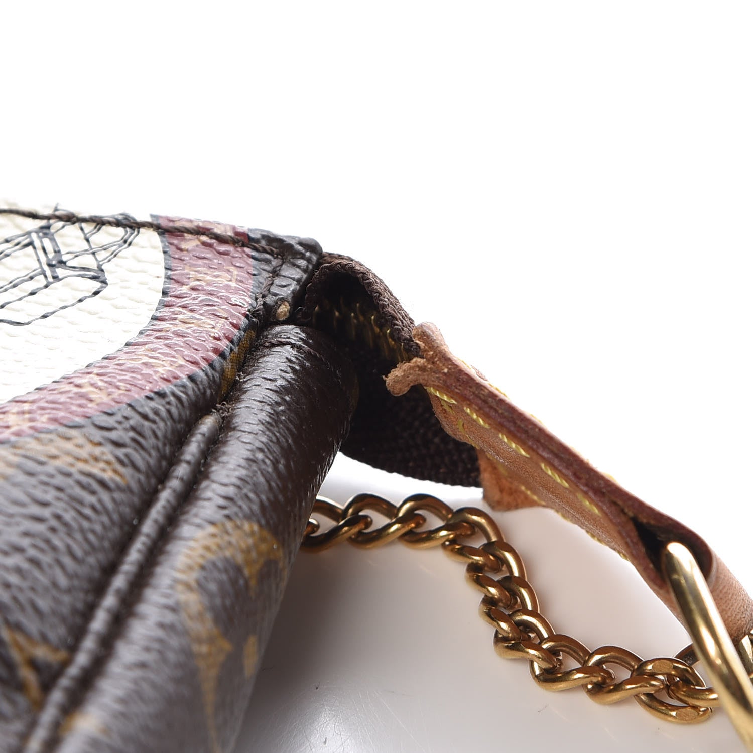 Louis Vuitton Monogram Stamp Mini Pochette Accessories 10 of 11