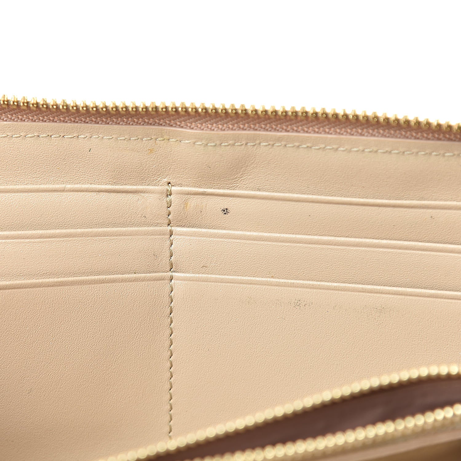 MCM Visetos Large Zip Around Wallet Beige 8 of 14