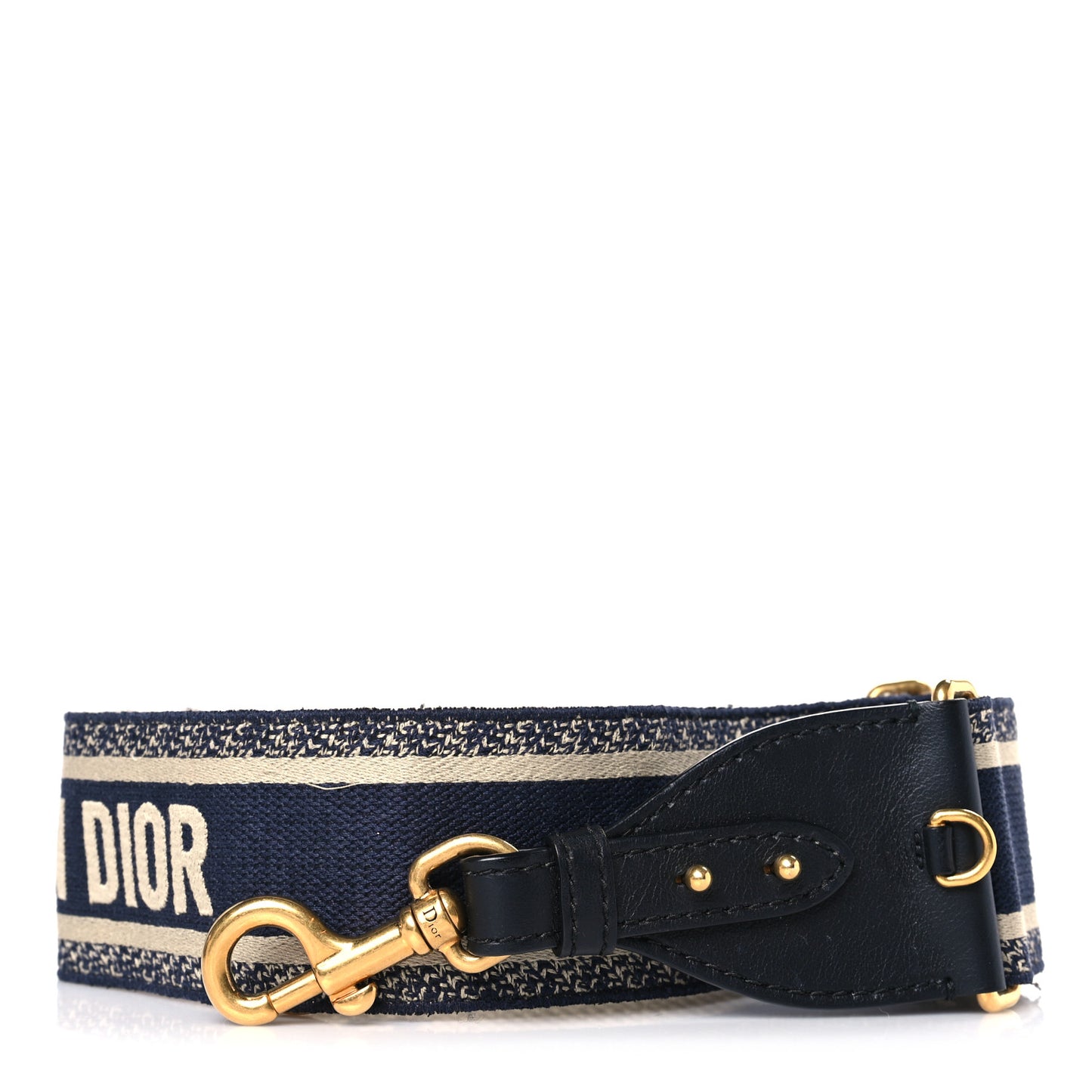 Canvas Embroidered Shoulder Strap Blue