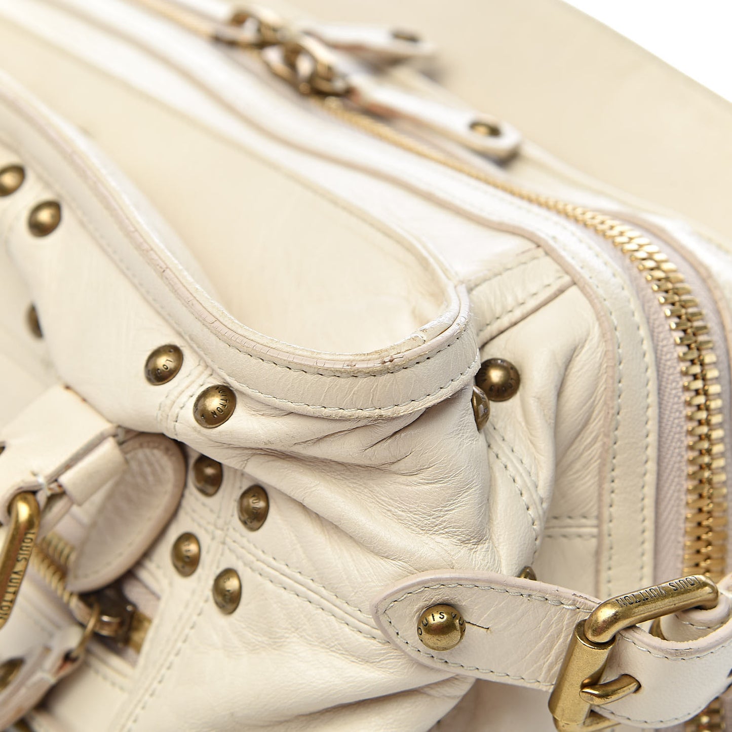 Lambskin Riveting White