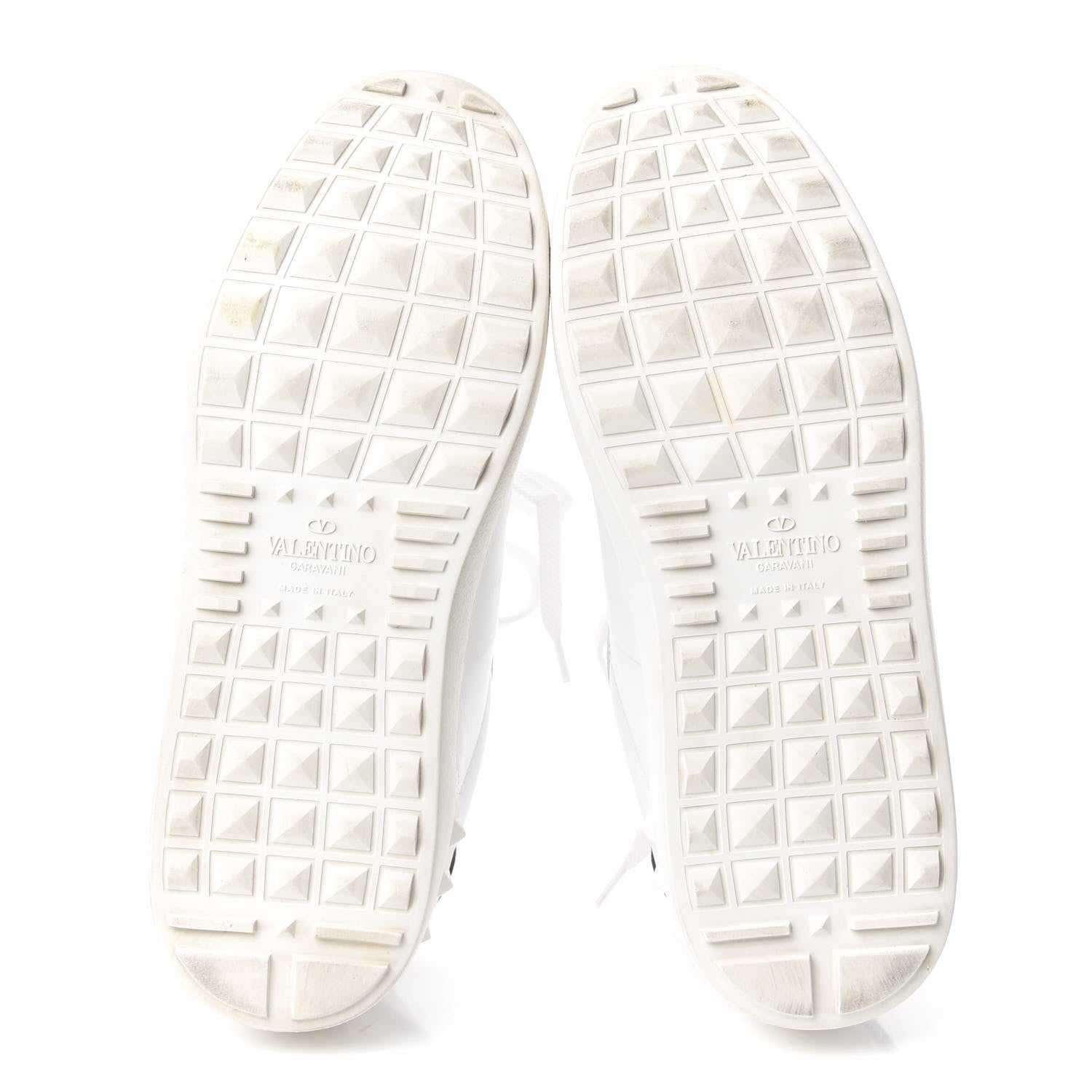 Valentino Garavani Calfskin VLTN Rockstud Open Sneakers 36.5 White 6 of 11