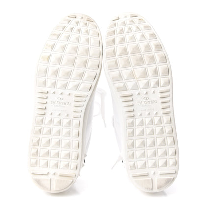 Valentino Garavani Calfskin VLTN Rockstud Open Sneakers 36.5 White 6 of 11