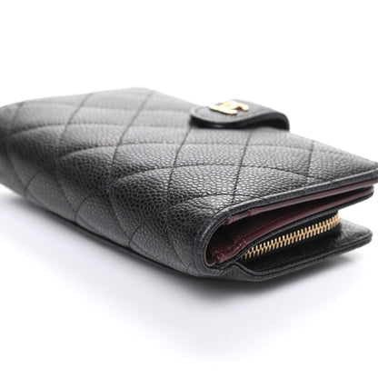 Chanel Caviar Quilted Zipped Pocket Wallet Black 10 of 10