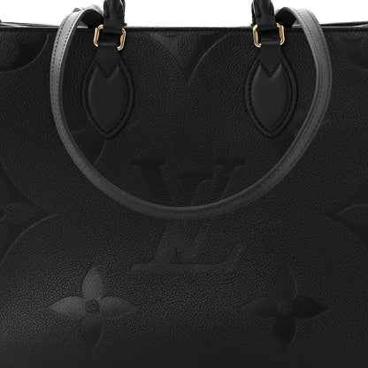 Louis Vuitton Empreinte Monogram Giant OnTheGo MM Black 7 of 9